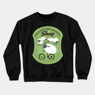 Mountain Biking Sheep Crewneck Sweatshirt